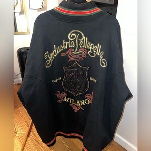 Pelle Pelle Sweatshirt With Extensive Embroidery Size 4XL